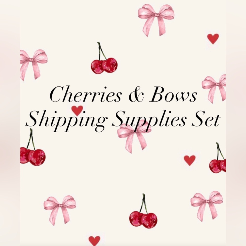 Cherries & Bows Shipping Supplies Set